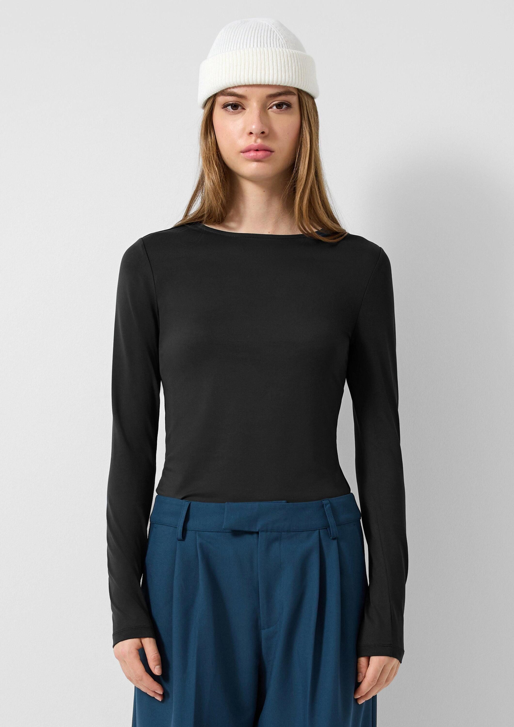 QS Langarmshirt T-Shirt Polyamidshirt