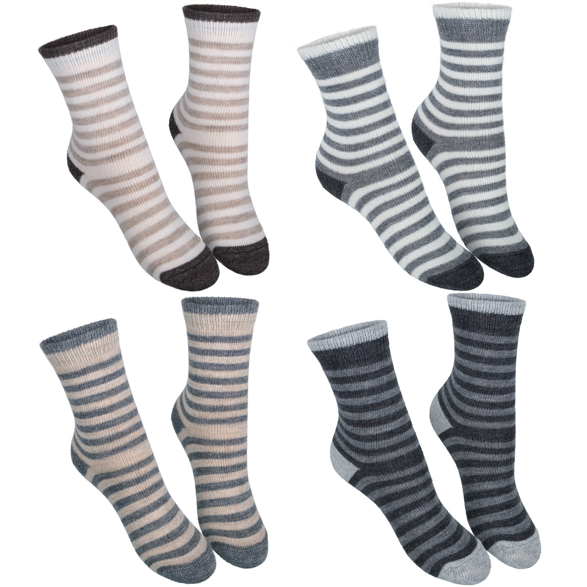 Thermosocken Kinder Wollsocken mit Alpakawolle für Jungen & Mädchen – Warm & Weich
