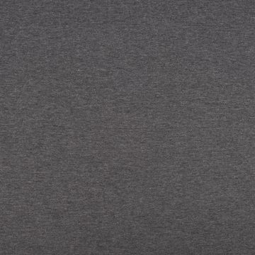 SCHÖNER LEBEN. Stoff Baumwolljersey Melange Jersey einfarbig grau meliert 1,45m Breite, allergikergeeignet