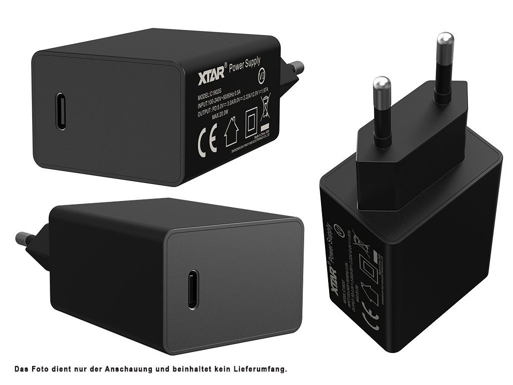 XTAR PD20W (Power Delivery) USB-C Netzteil mit Schnellladefunktion USB-Ladegerät (1-tlg)