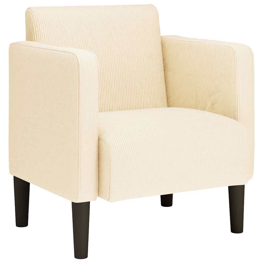 vidaXL Sessel Sessel mit Armlehnen Creme günstig online kaufen