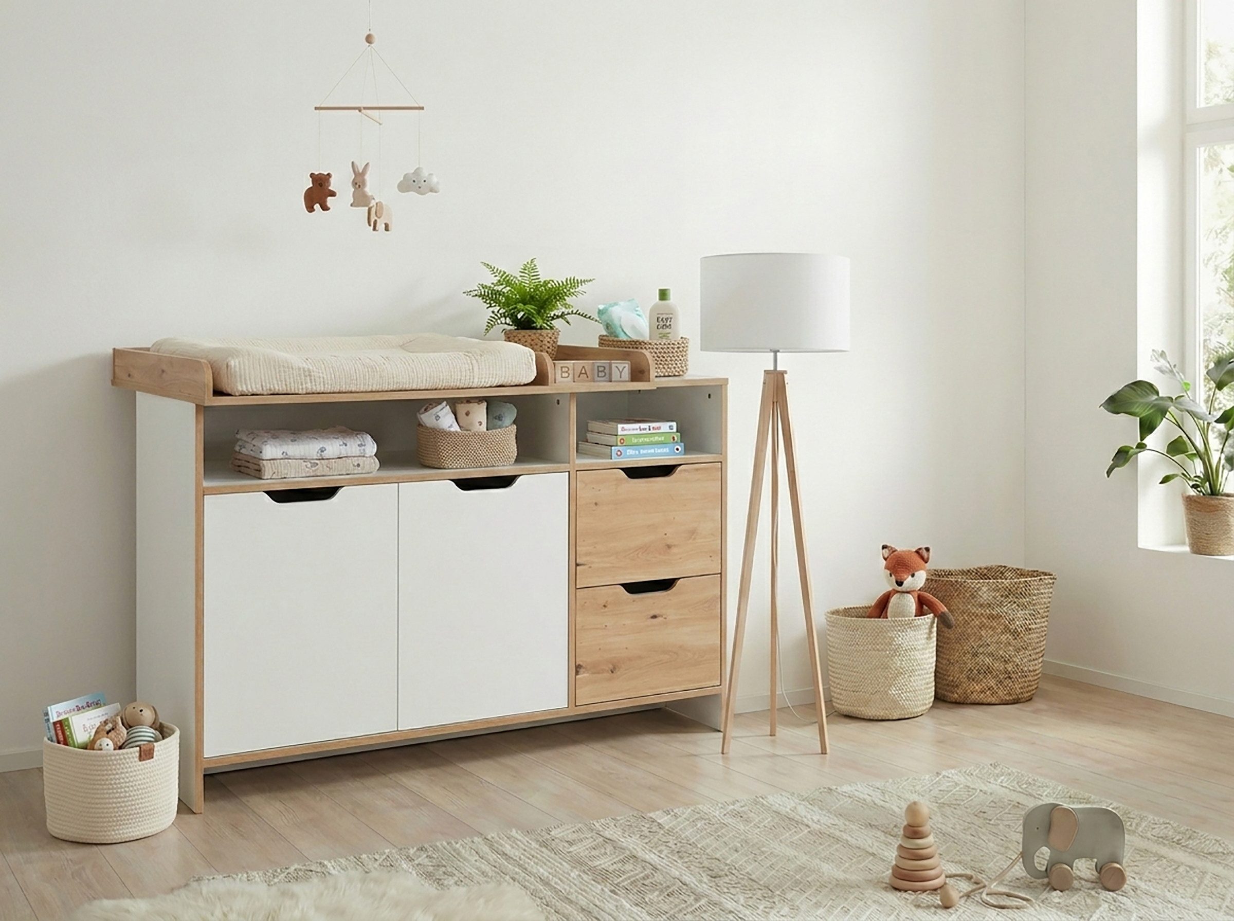 arthur berndt Wickelkommode Maxim, Türdämpfung und Soft-Close, Made in Germany