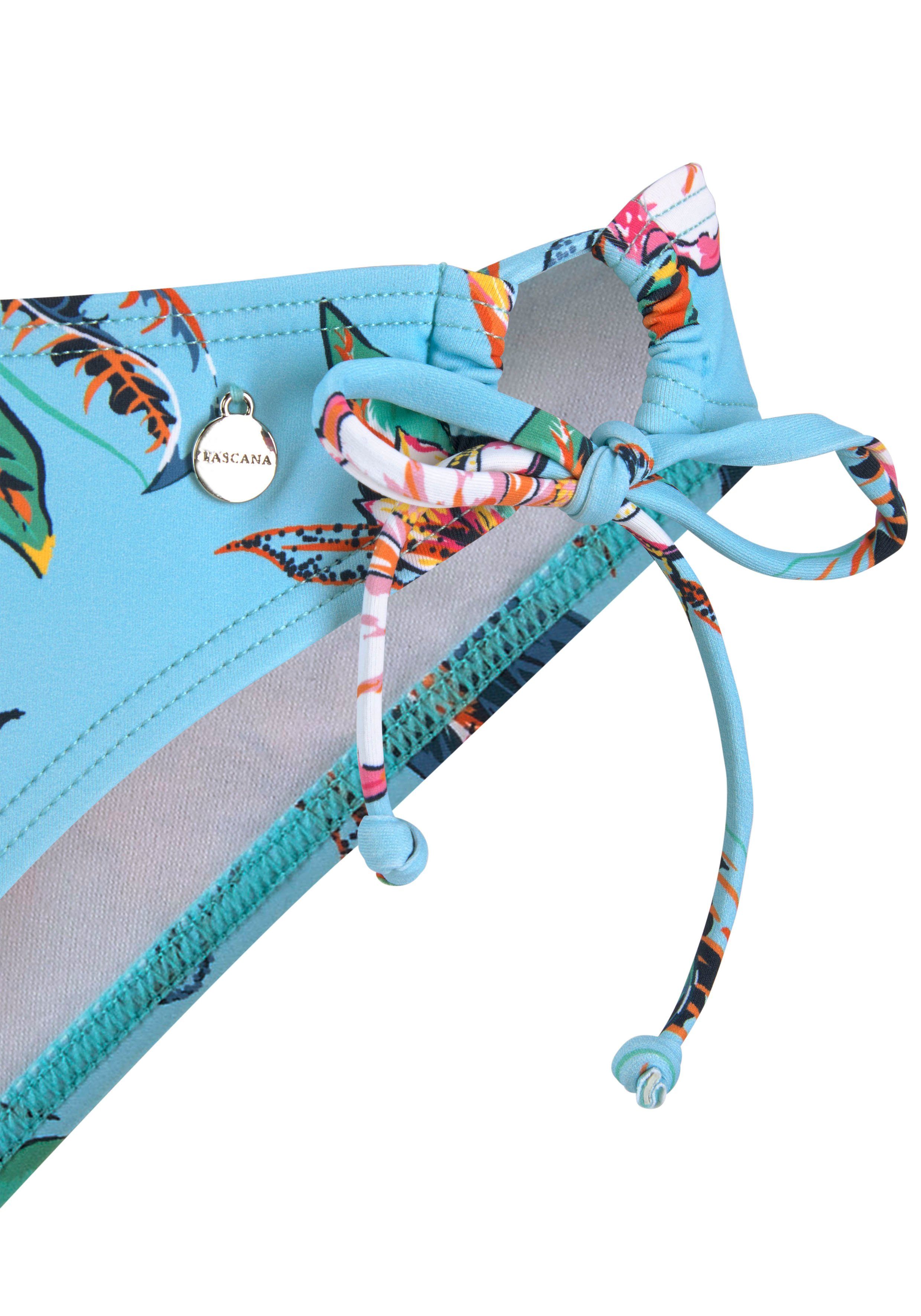 LASCANA Bikini-Hose Malia zum Binden mit tropischem Print