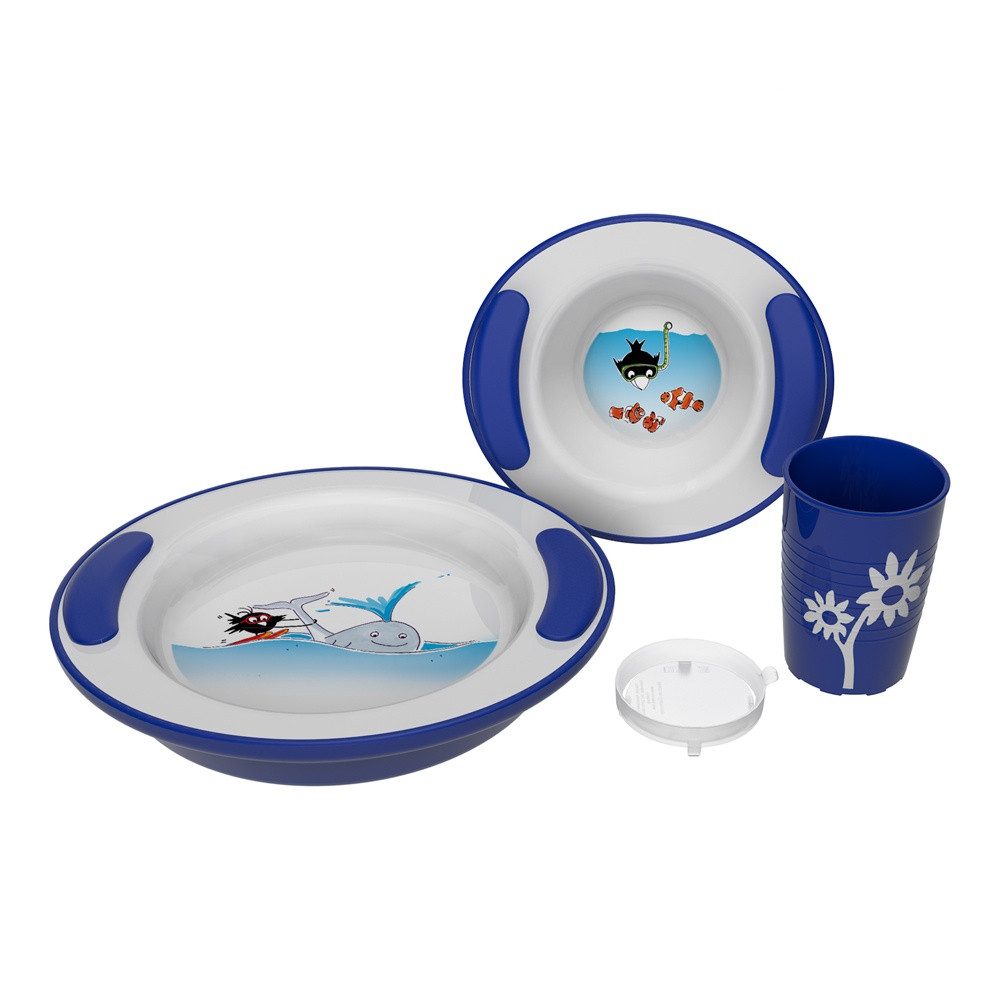 Ornamin Kindergeschirr-Set Kindergeschirr-Set Thermo, Thermogeschirr für Kinder l Warmhaltegeschirr l Esslerngeschirr