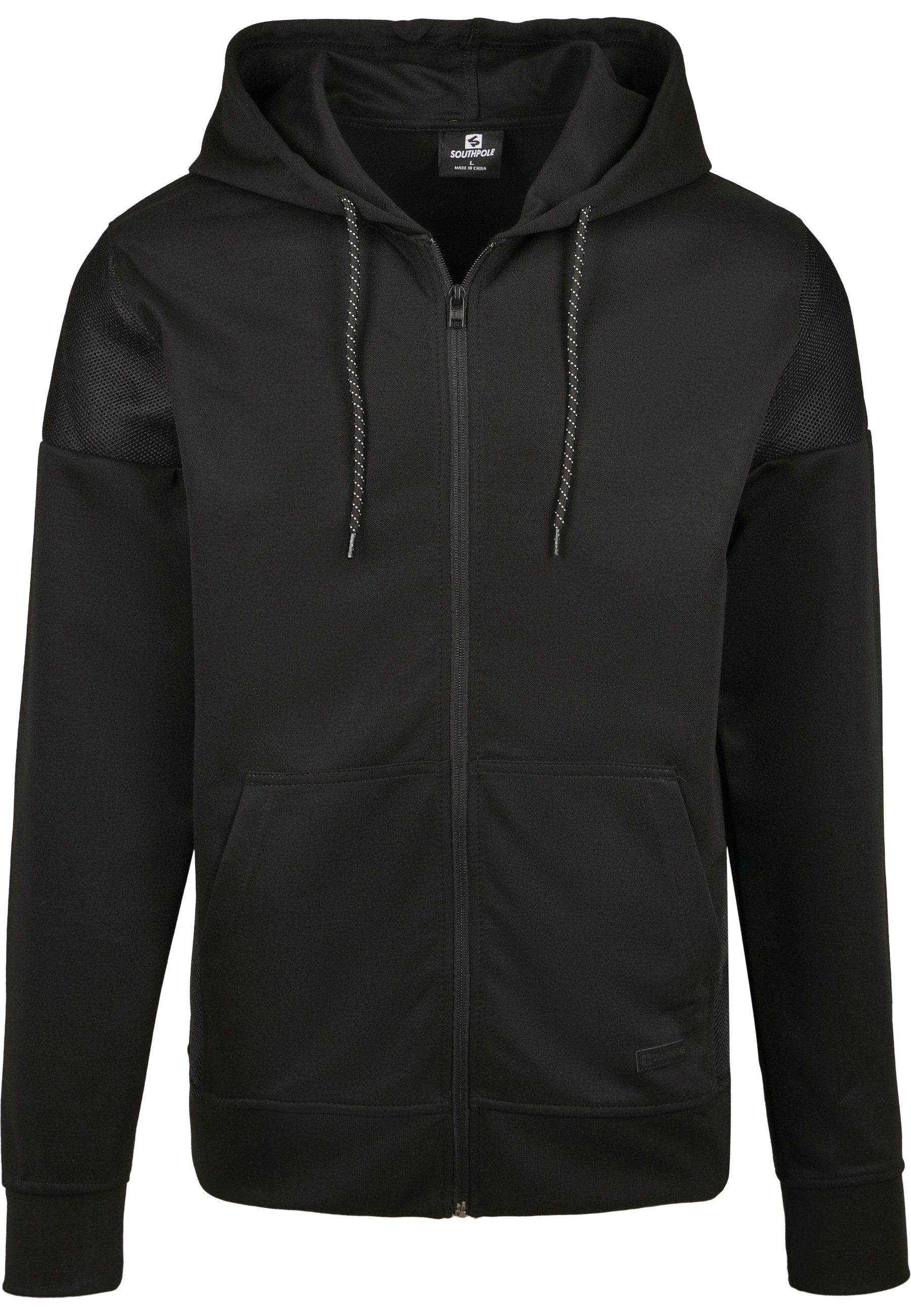 Southpole Kapuzenpullover Southpole Herren Neoprene Block Tech Fleece Full Zip Hoodie (1-tlg)