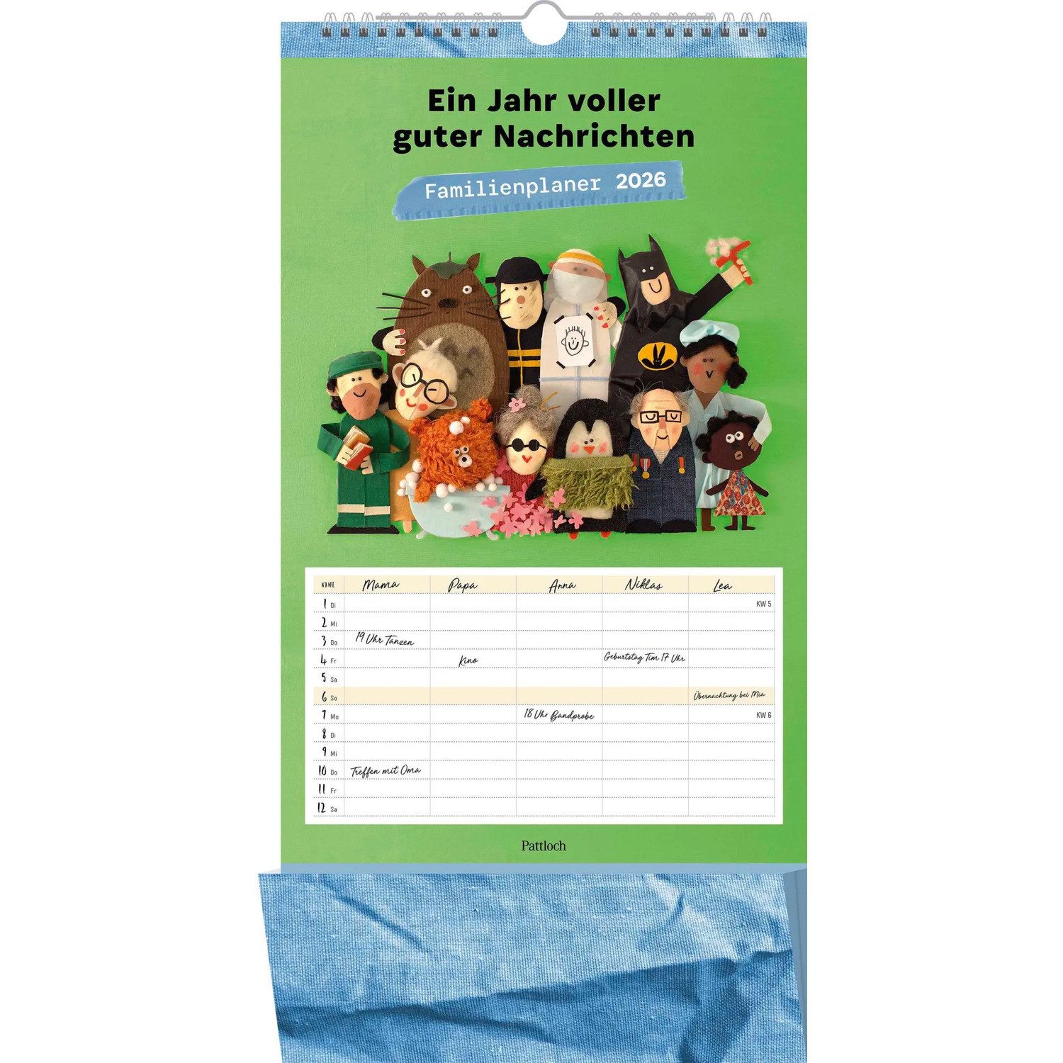 Wandkalender Familienplaner 2026: Ein Jahr voller guter Nachrichten