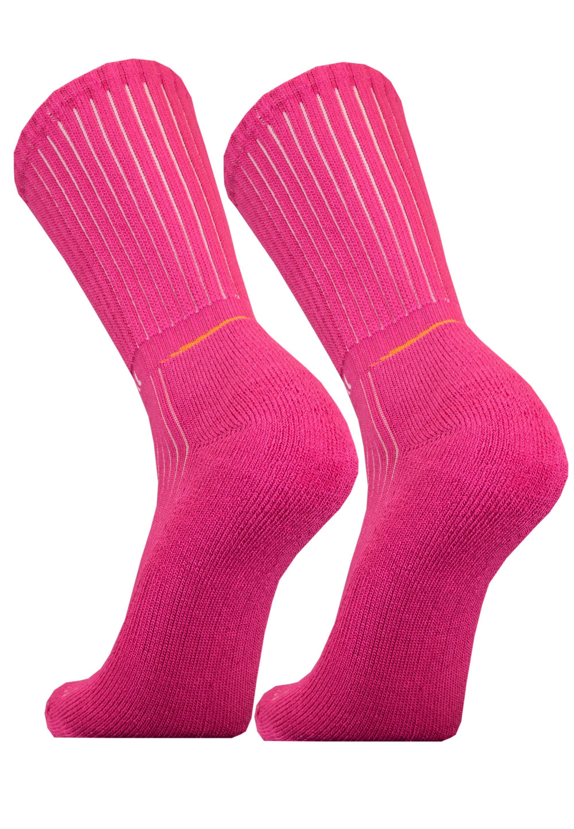 UphillSport Socken Elasthan-Grip VIRVA rosa 2er mit Pack (2-Paar)