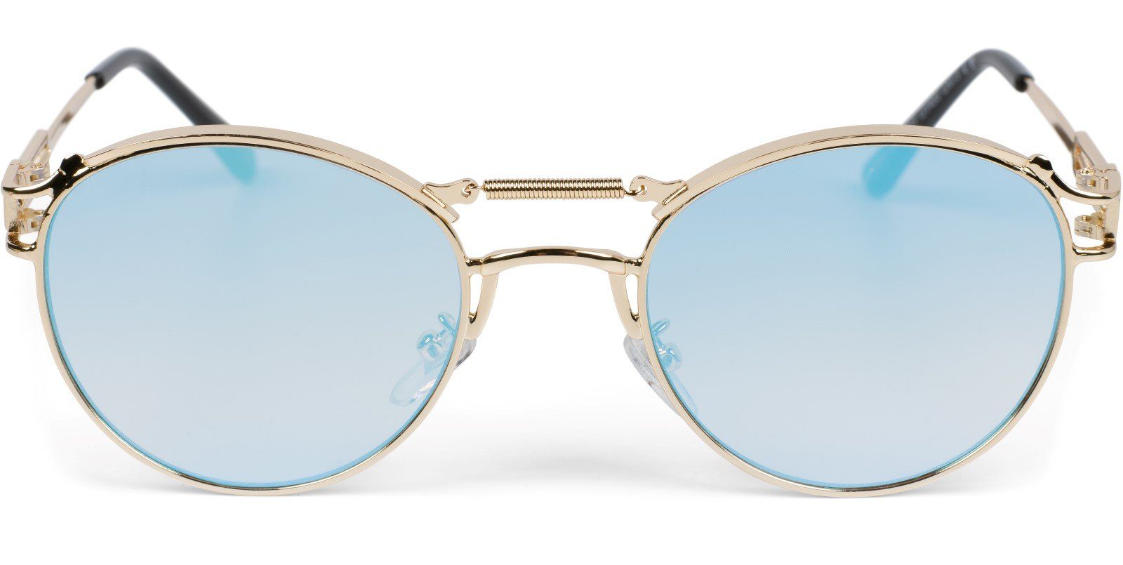 styleBREAKER Sonnenbrille Panto Sonnenbrille mit Federn (1-St) Verspiegelt günstig online kaufen