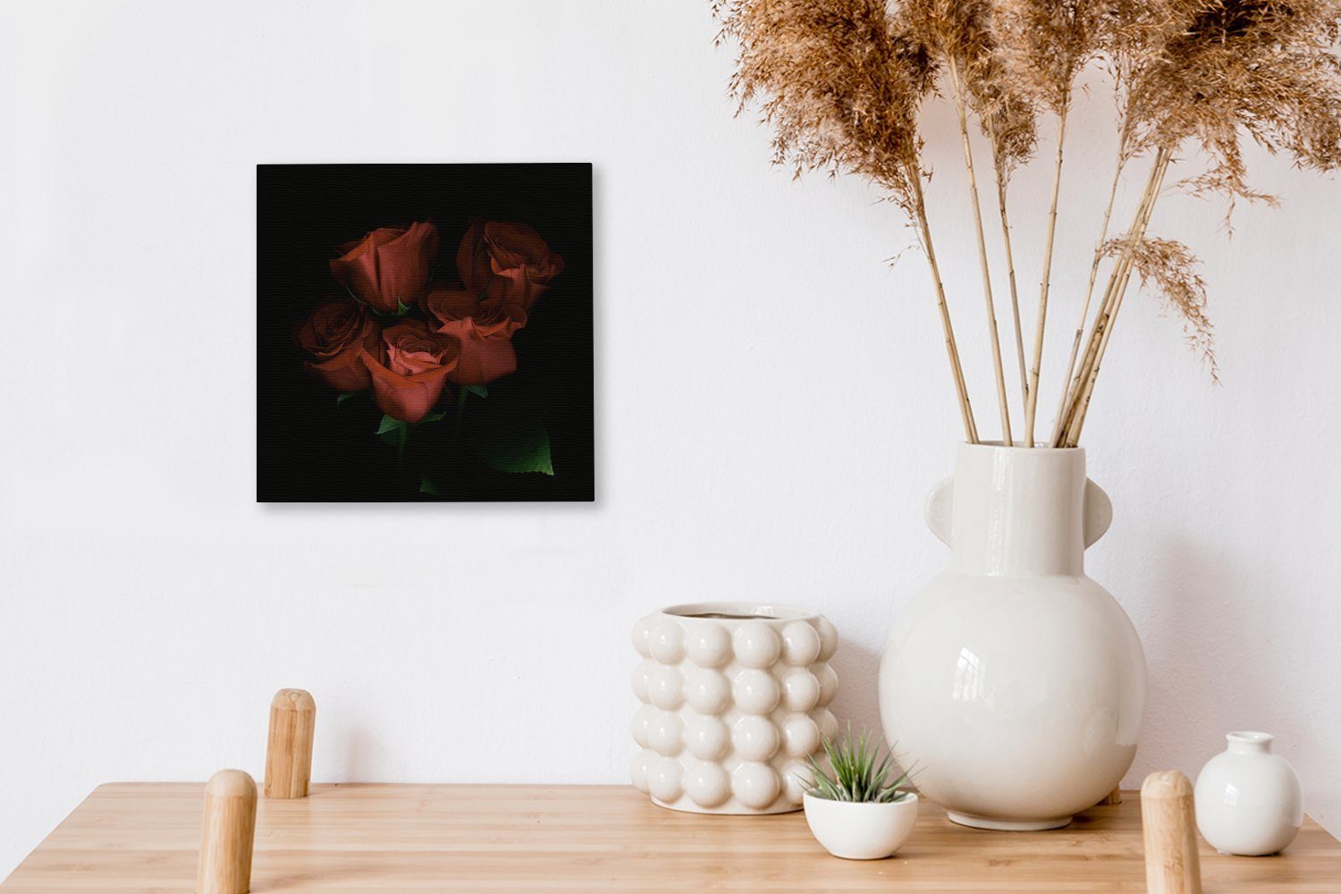 Schlafzimmer Rosen St), Wohnzimmer Wald, (1 Leinwand Blumen - für Bilder - Leinwandbild OneMillionCanvasses®