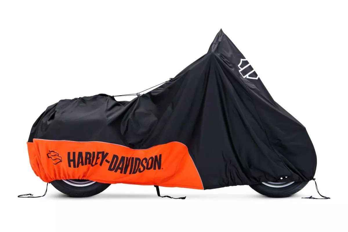 HARLEY-DAVIDSON Schutzplane, Harley-Davidson Motorradabdeckplane Groß - innen