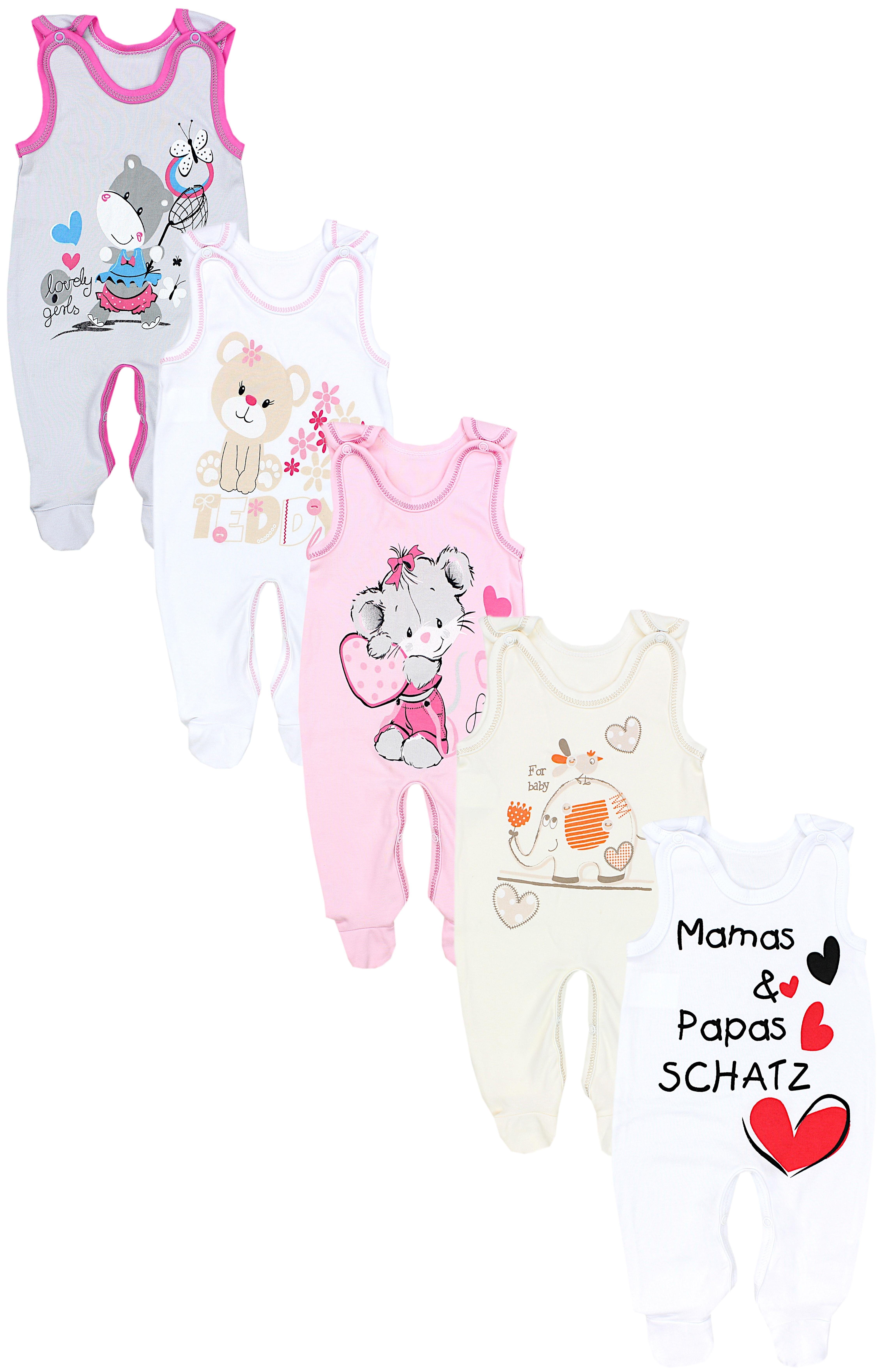 TupTam Strampler TupTam Unisex Baby Strampler mit Aufdruck 5er Set