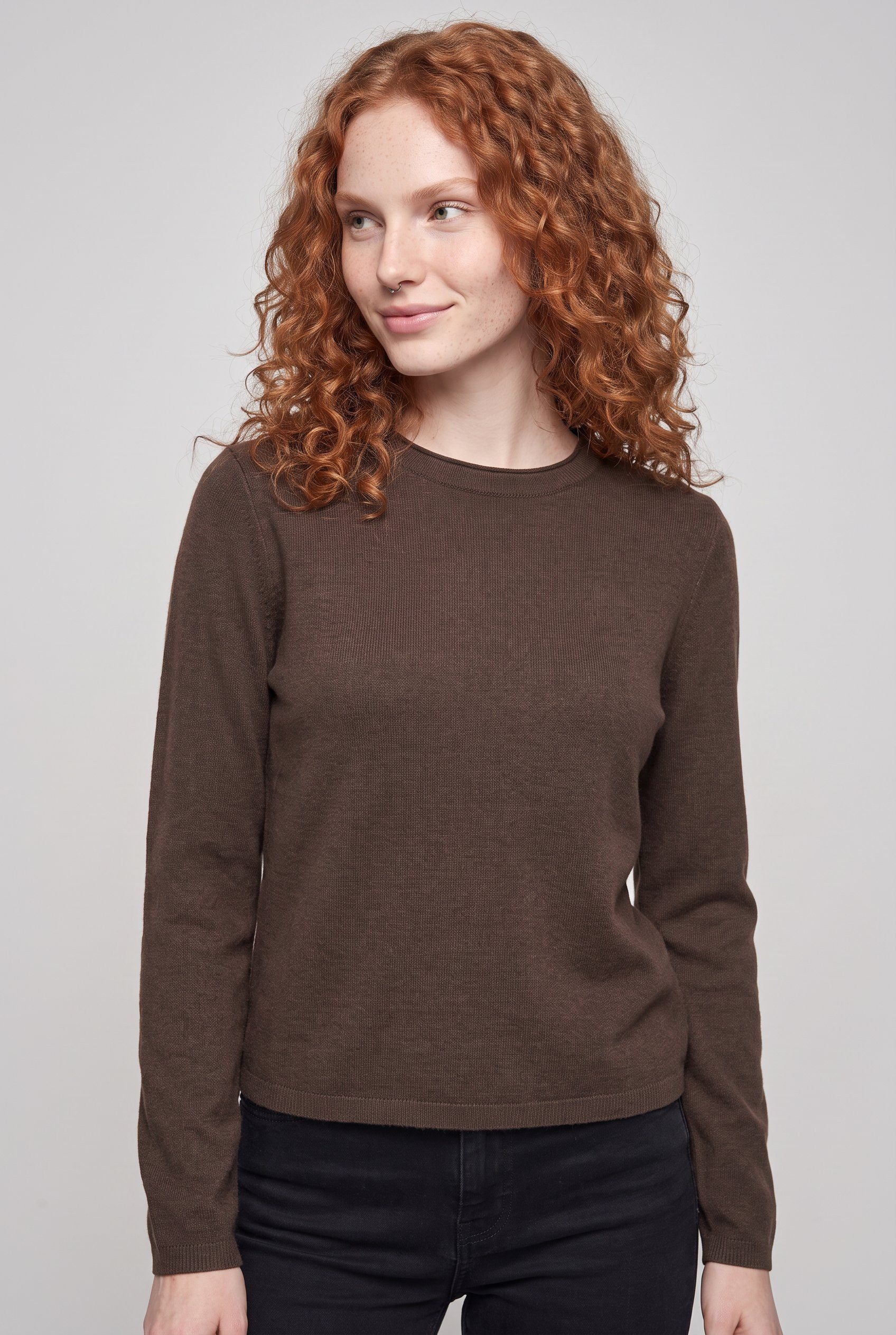 ONLY Strickpullover ONLLOYAL LS ONECK KNT NOOS Materialmix
