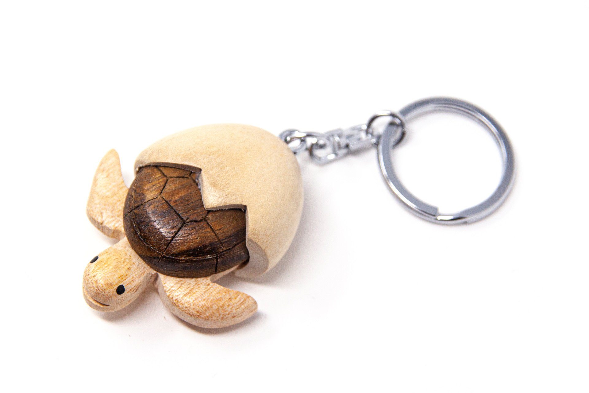 aus Ei - Schlüsselanhänger Cornelißen Schlüsselanhänger Meeresschildkröte im Holz