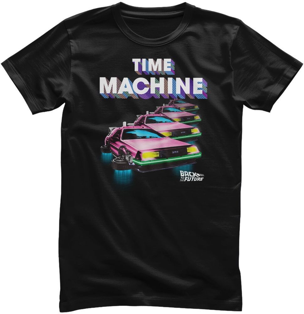 Back to the Future T-Shirt Back To The Future - Colorful Time Machine T-Shirt