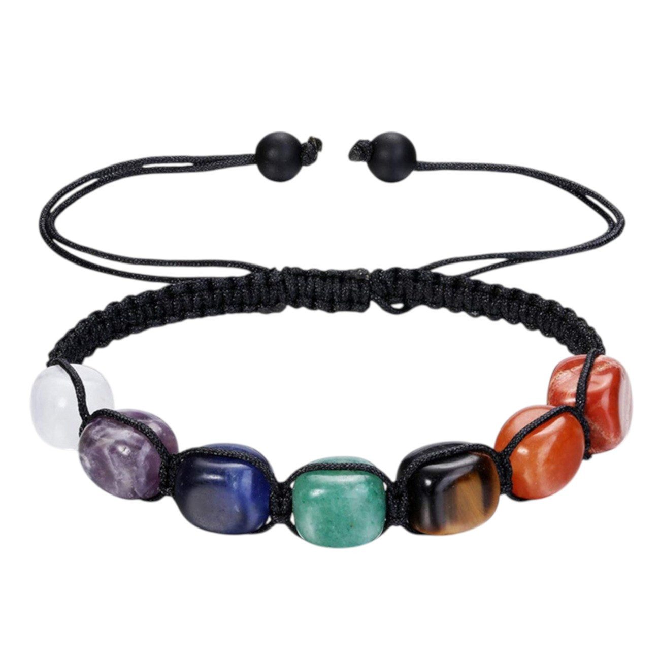 Armband Damen Chakra Edelsteinarmband bunt Natursteine Energie