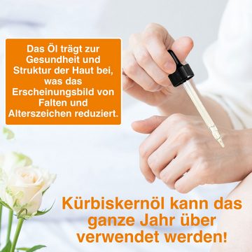 ALIVER Haaröl Kürbiskern Haaröl Haarwachstum Wimpern Bart Nägel Bio Vegan Aliver, 1-tlg., Vegan