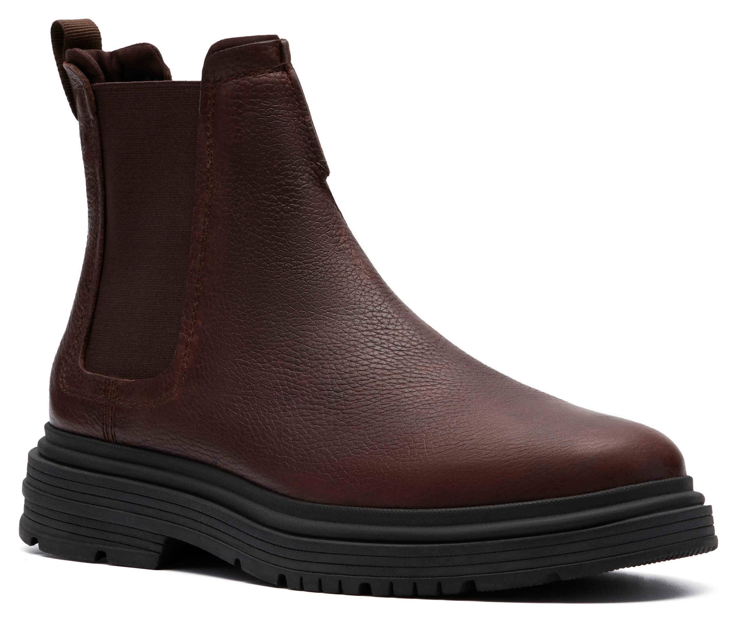 Clarks Badbury Chelseaboots Boots, Winterboots mit modischem Blockabsatz günstig online kaufen