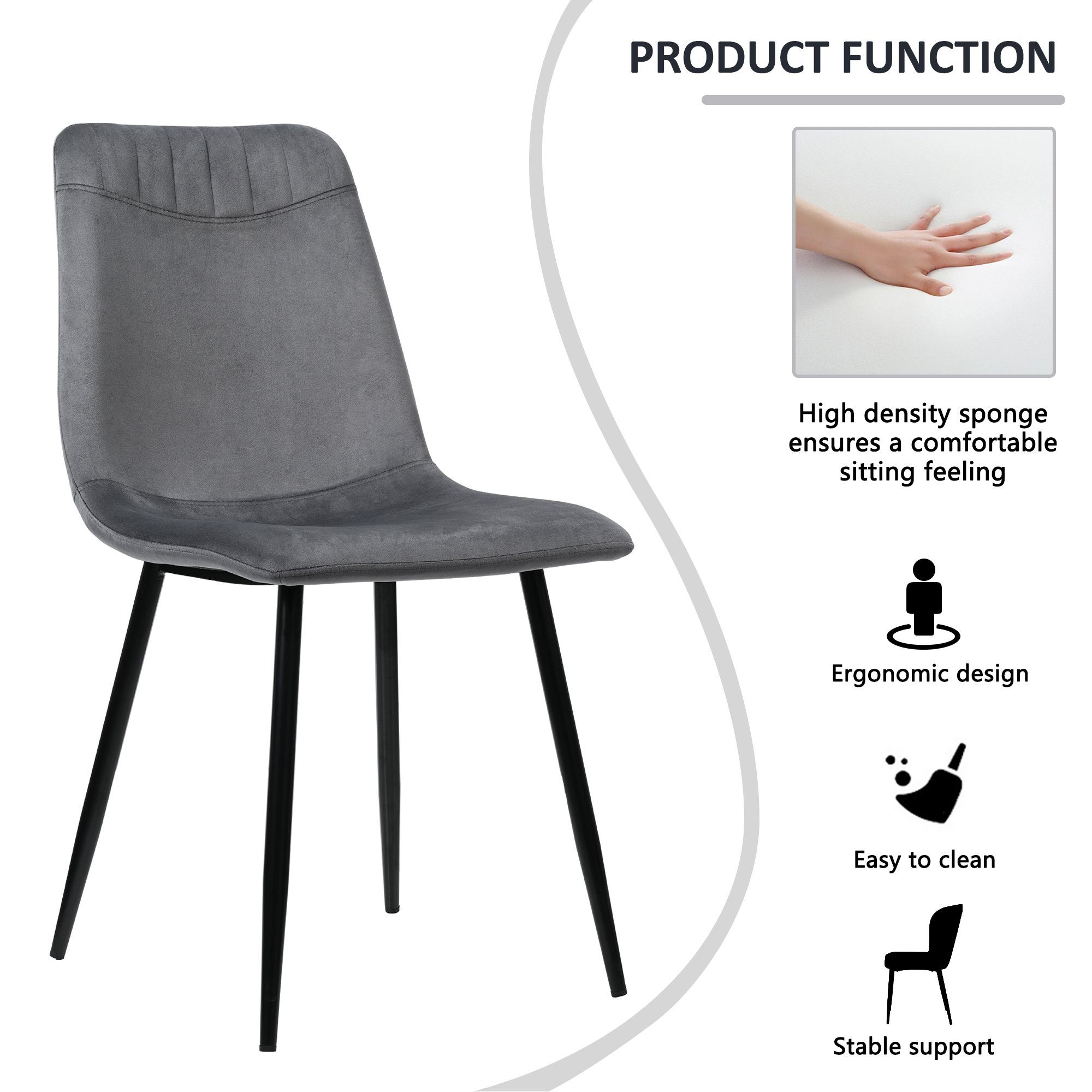 DOTMALL Esstisch Esstisch (1+4), Esstisch und Set moderner Set Stuhl und Stuhl