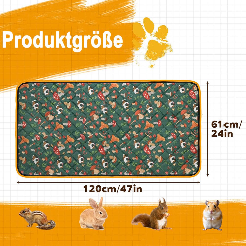 Agger Kleintierkäfig wasserdichte & schnell absorbierende PIPI-Pads für Meerschweinchen, Meerschweinchen Decken waschbar, für Käfig, Boden, Sofa