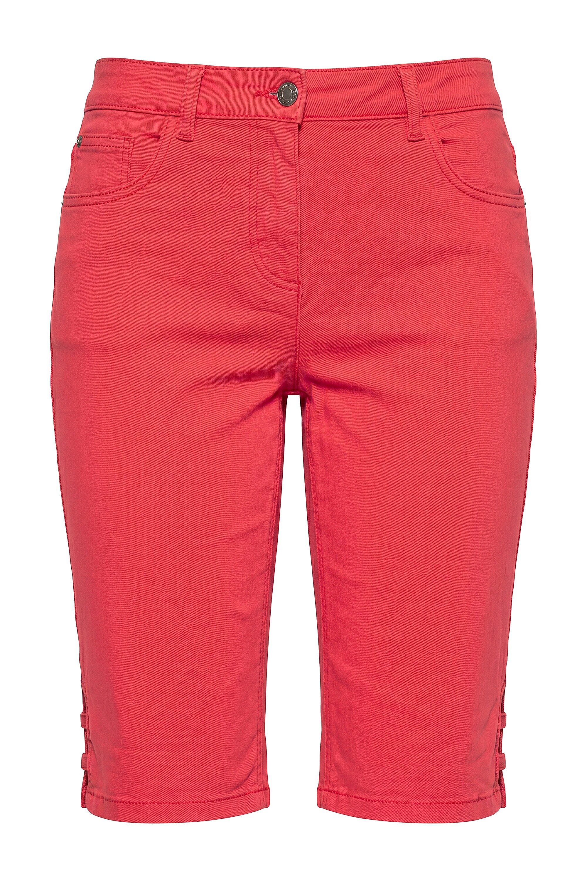 Angel of Style Regular-fit-Jeans Jeans-Bermuda Berry gerades Bein 5-Pocket