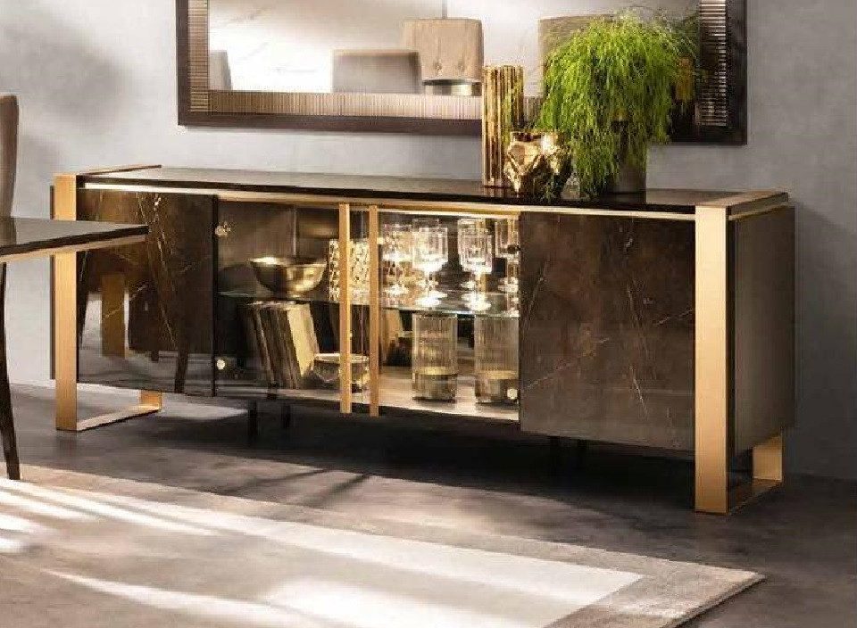Xlmoebel Sideboard Arredoclassic Designer Kommode aus Metall in elegantem Design (Anrichte), Hergestellt in Europa