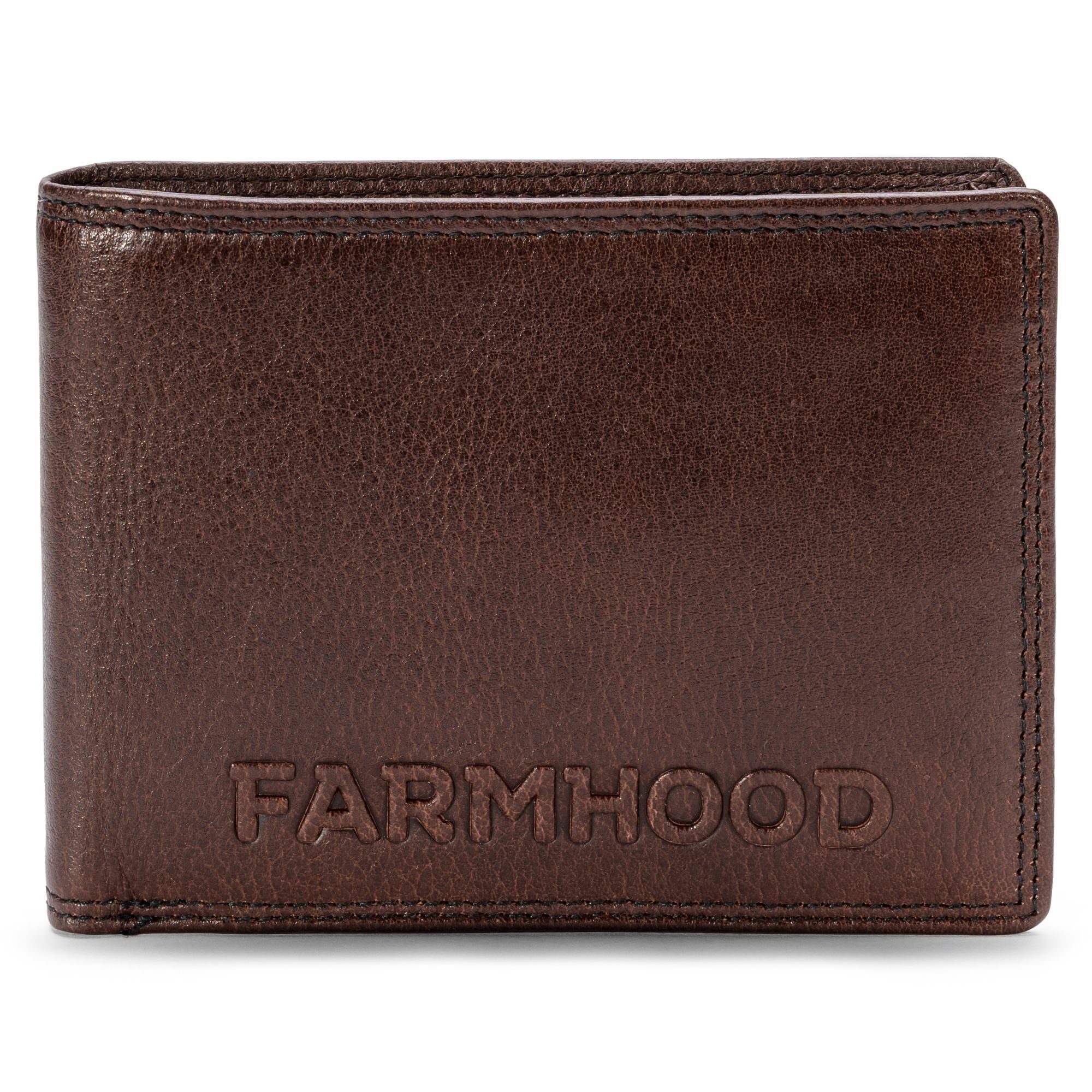 Farmhood Geldbörse Memphis, Leder dark brown