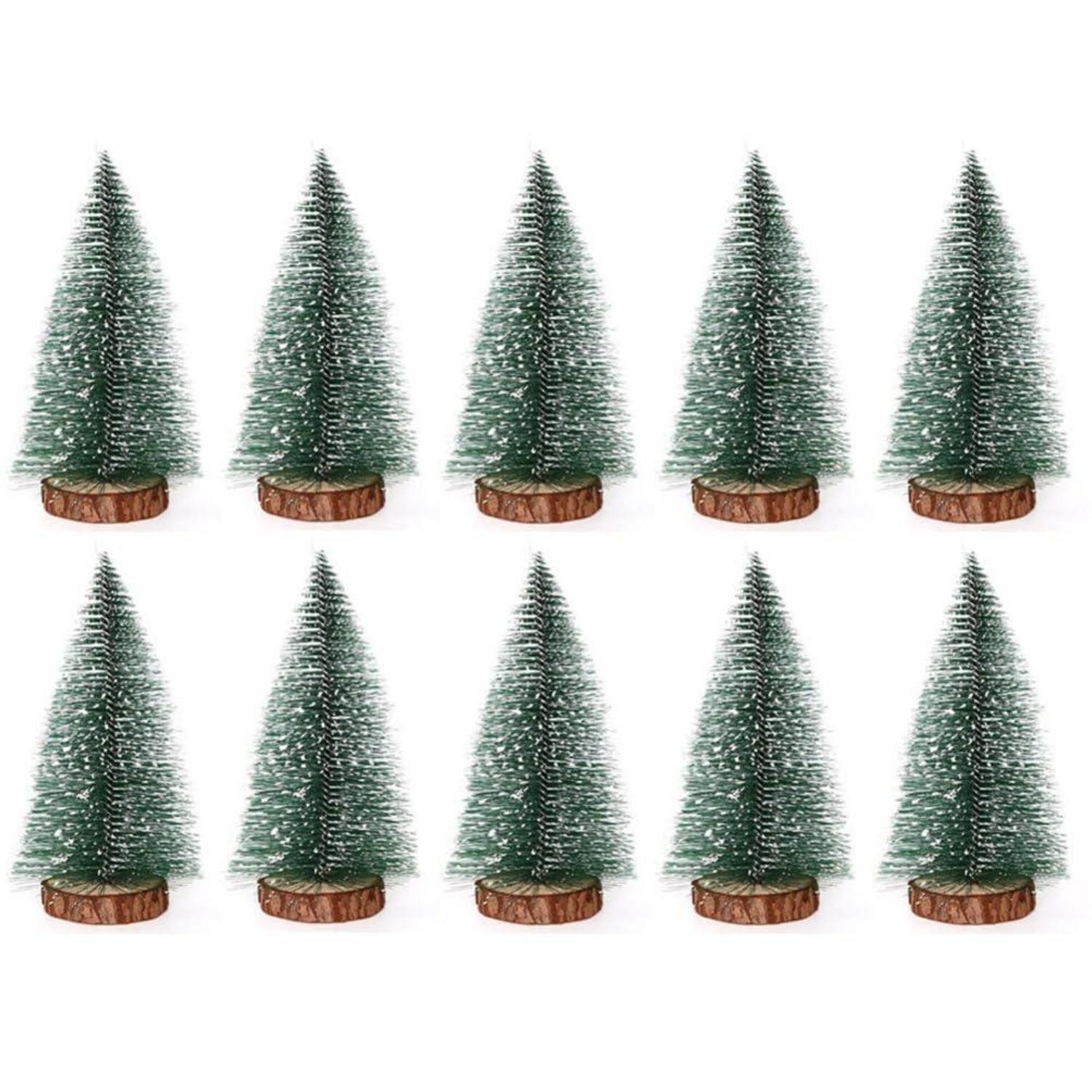 LuxusKollektion Künstlicher Weihnachtsbaum Mini Weihnachtsbaum 12 Stück 10CM Grün