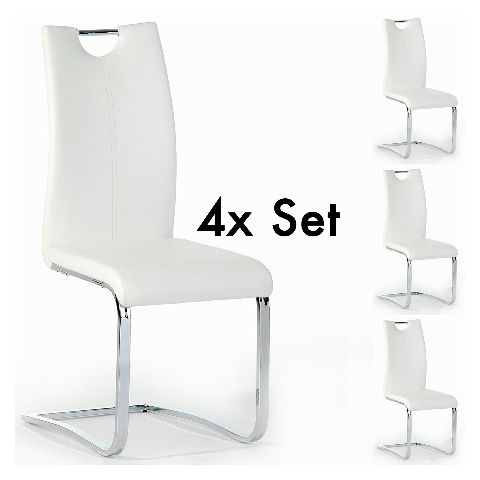 IDIMEX Esszimmerstuhl SABA (4 St), 4 x Schwingstuhl Freischwinger Esszimmer günstig online kaufen