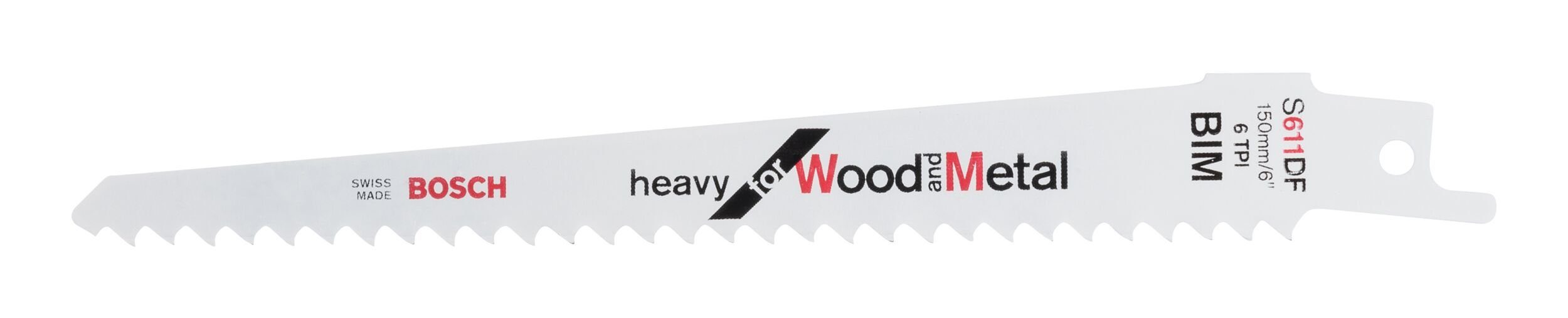2er-Pack Wood (2 Säbelsägeblatt Heavy DF S - 611 BOSCH Stück), Metal for and