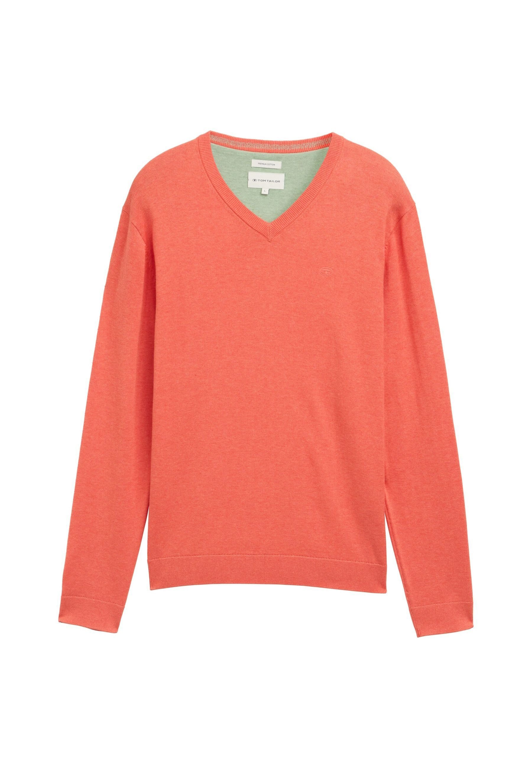 TOM TAILOR Strickpullover Pullover Strickpullover V-Neck (1-tlg) günstig online kaufen