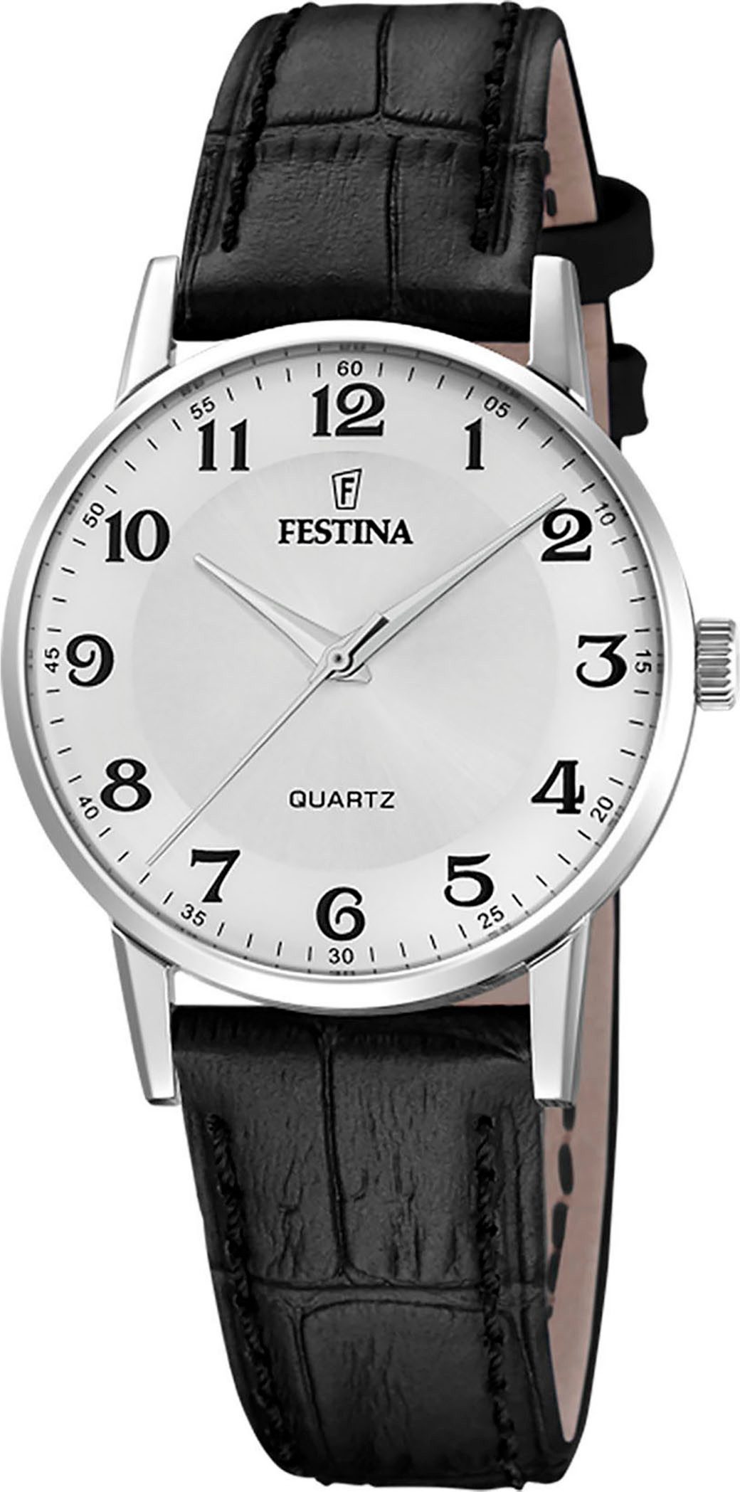 Festina Quarzuhr F20691/1, Armbanduhr, Damenuhr, Lederarmband, analog günstig online kaufen
