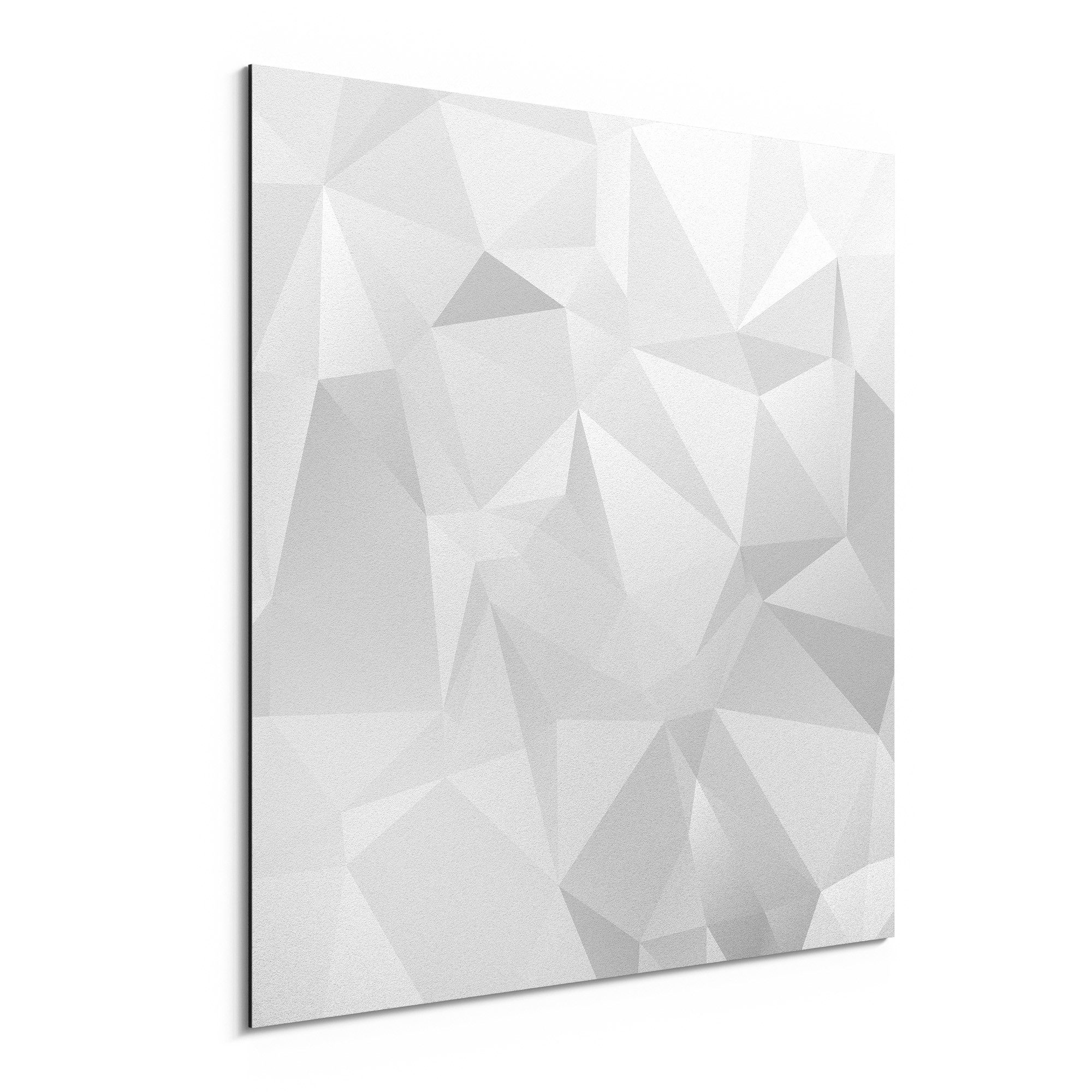 DEQORI Metallbild 'Geometrisches Muster', Alu Dibond Bild Aluminium Aluverbundplatte Design Wandbild Aludibond