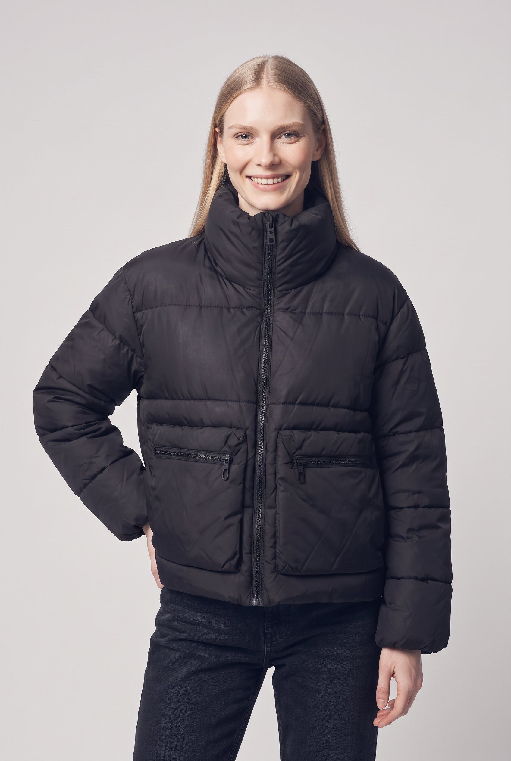 CMP Steppjacke WOMAN JACKET Feel Warm Flock Wattierung, Clima Protect® Schutz, Hoher Stehkragen