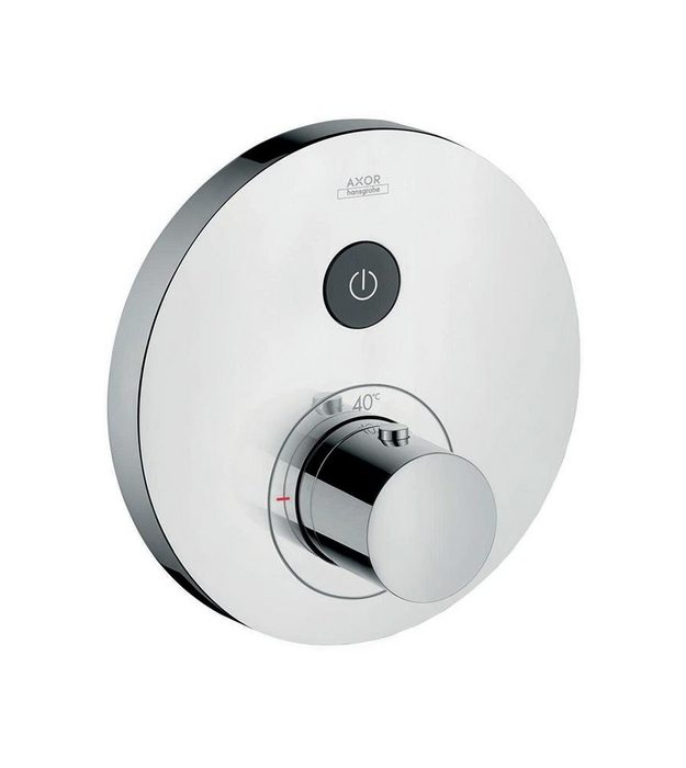 hansgrohe Badarmatur Thermostat SHOWERSELECT ROUND AXOR UP für 1 Verbraucher brushed nickel