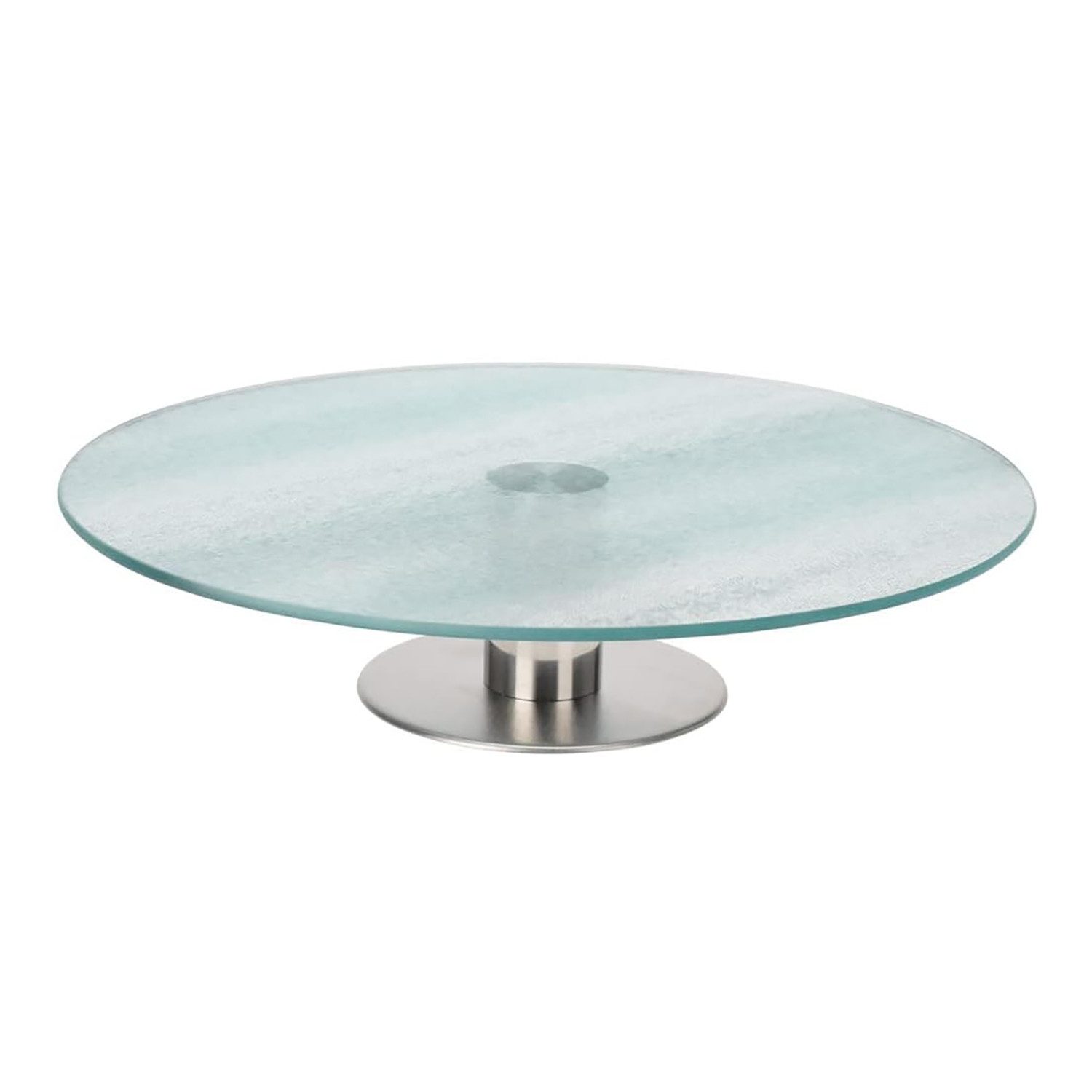 Mojawo Laptop Tablett Drehbare Kuchenplatte Tortenständer Servierplatte Ø30xH7cm Glas, Glas