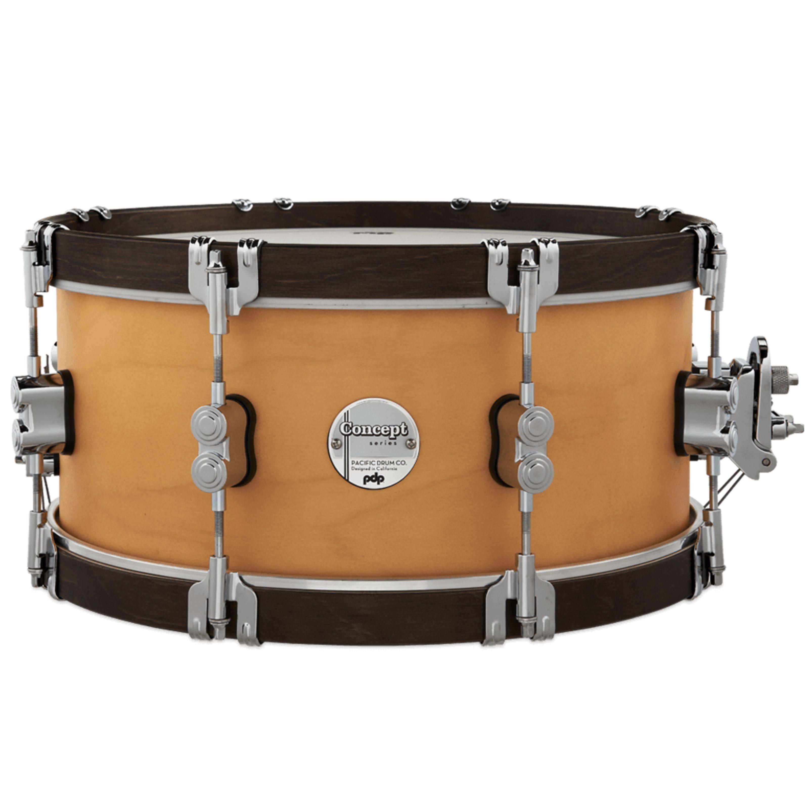 pdp Snare Drum,Concept Classic Snare 14"x6,5" Natural / Walnut Hoops, Schlagzeuge, Snare Drums, Concept Classic Snare 14"x6,5" Natural / Walnut Hoops - Snare Drum