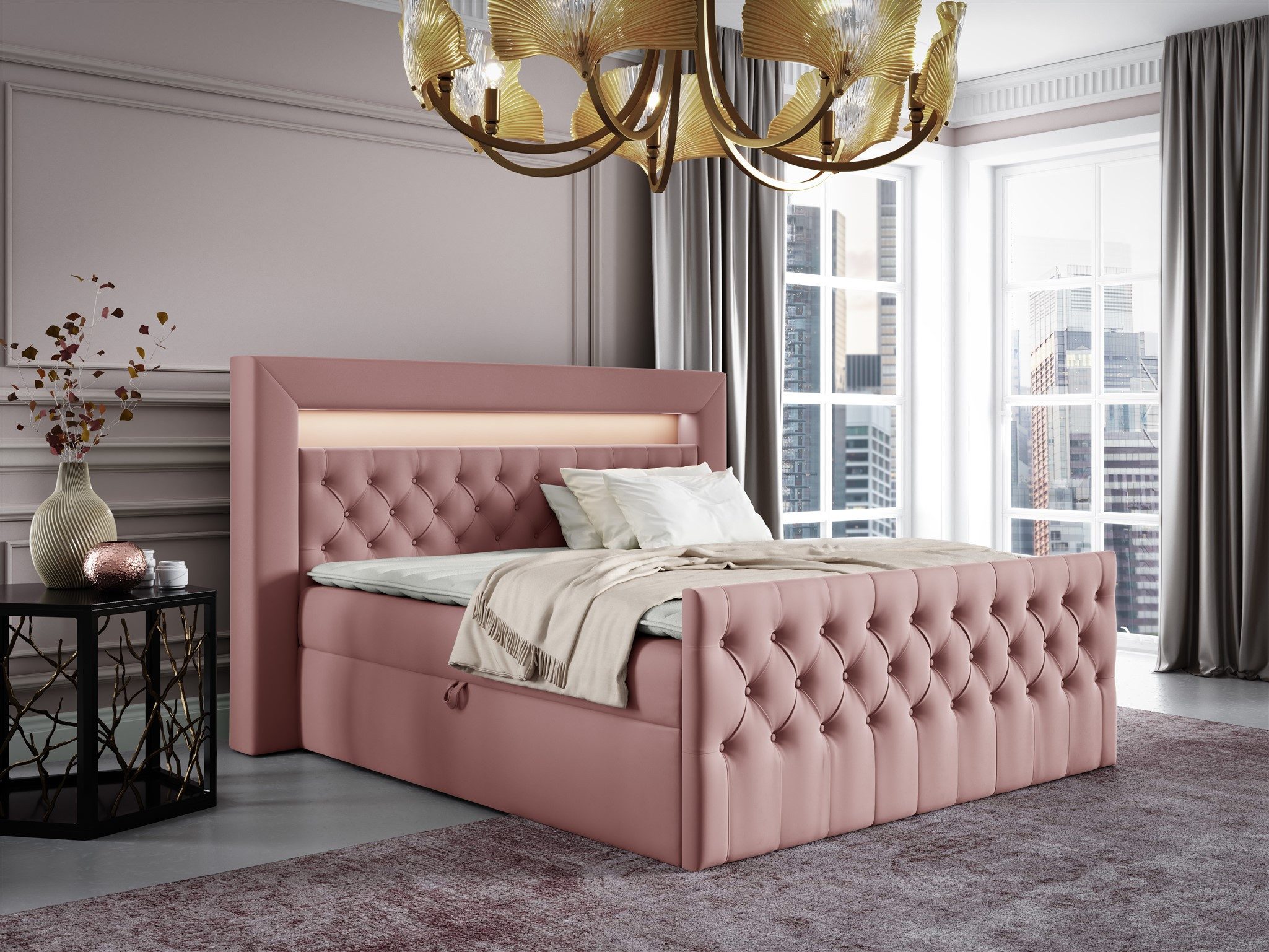 Fun Möbel Boxbett Schlafzimmerbett SEVRA Nr.4 günstig online kaufen