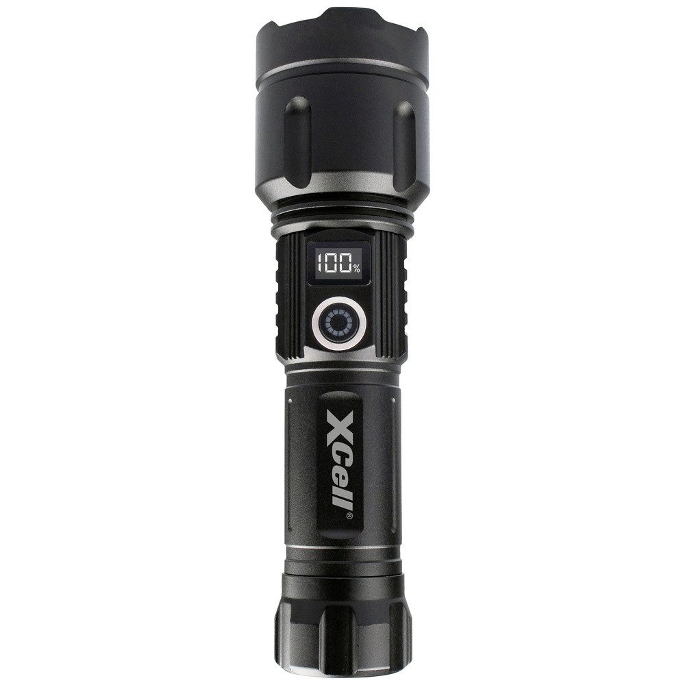 Taschenlampe XCell LUNALUX LED Taschenlampe Große Reichweite, mit Stroboskopmodus