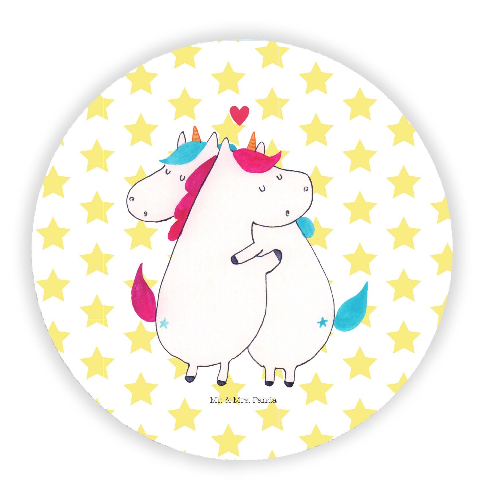 Mr. & Mrs. Panda »Einhorn Mitteilung Weiß Geschenk, Einhorn