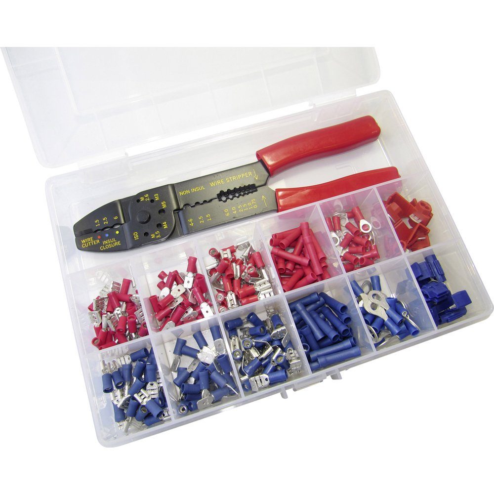 WKK Ringkabelschuh WKK 60349 Quetschverbinder-Меню 0.50 mm² 2.50 mm² Rot, Blau 1 Set, 60349