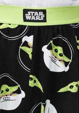 Recovered Loungepants Loungepant Pyjama Bottoms - Star Wars Baby Yoda allover print - black