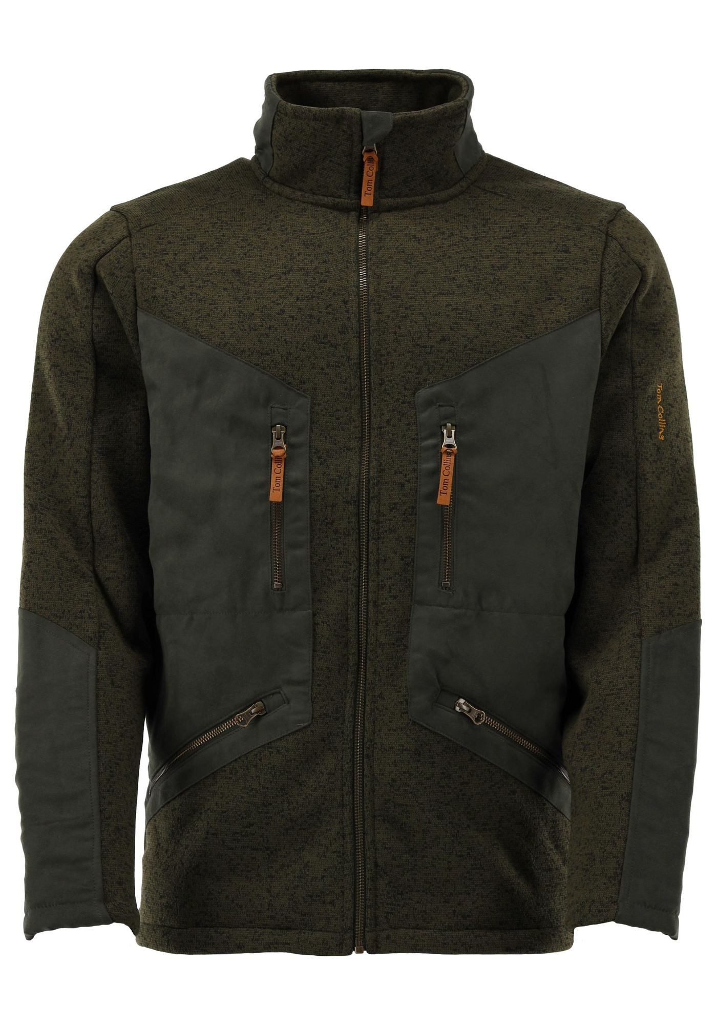 Tom Collins Strickfleecejacke Direne Herren Outdoorjacke hochgeschlossen mi günstig online kaufen