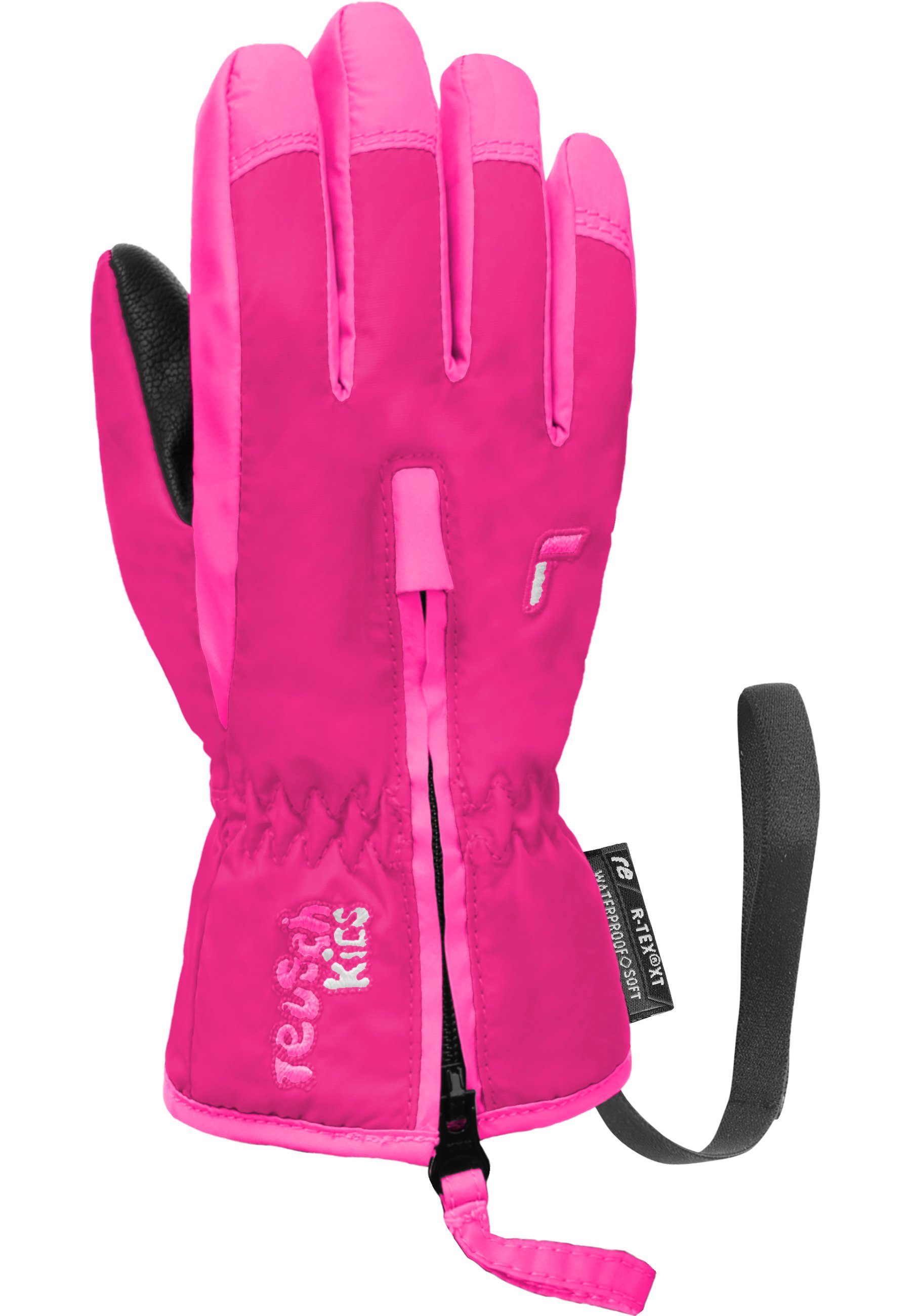 mit Reusch Handgelenkschlaufe rosa praktischer Ben Skihandschuhe