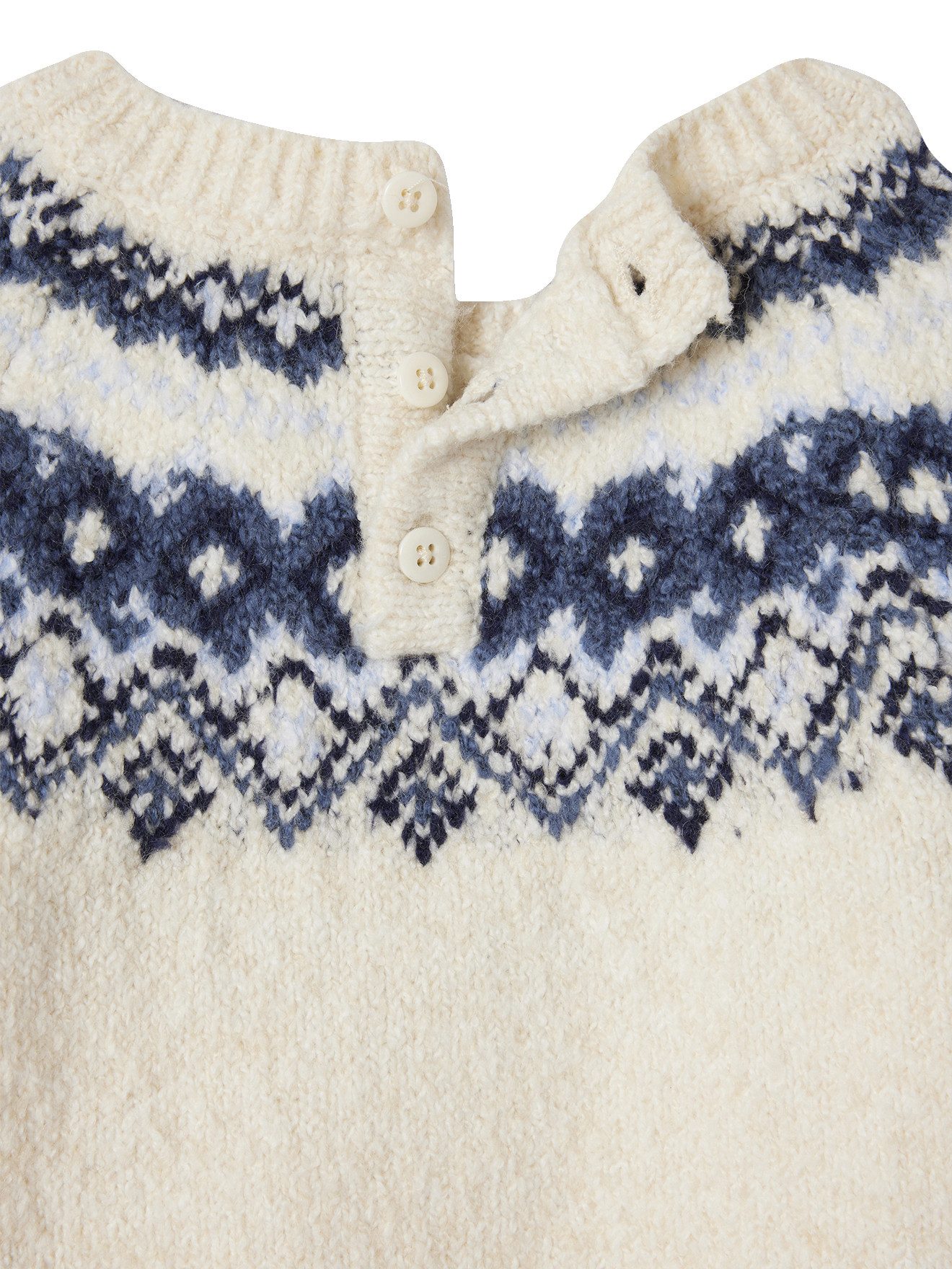 vertbaudet Pullunder Weicher Jungen Baby Jacquard-Pullover