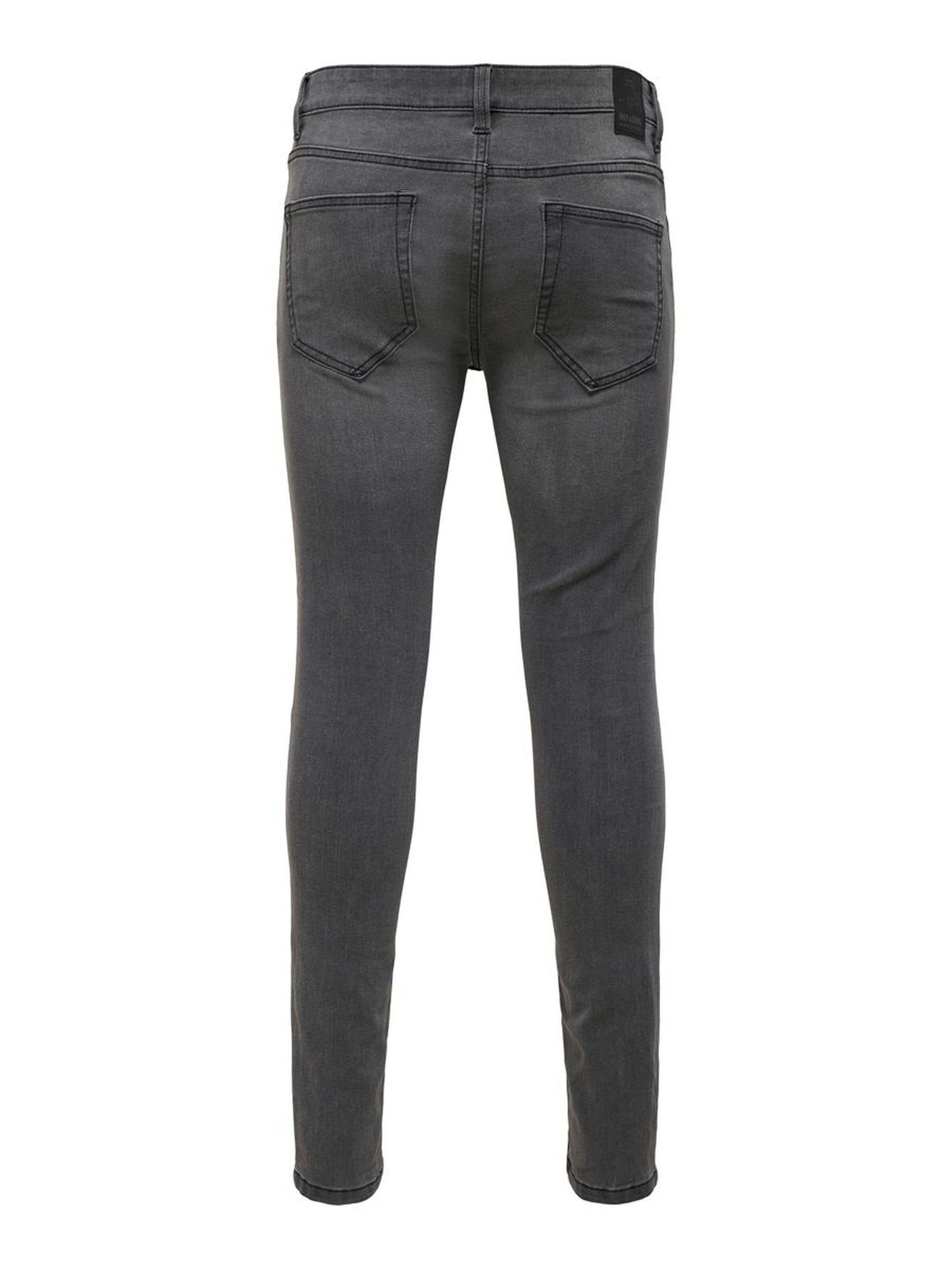 Grau Slim-fit-Jeans Fit Skinny in Denim Trousers ONLY Tapered 3964 Stretch Hose & ONSWARP SONS Jeans (1-tlg) Pants
