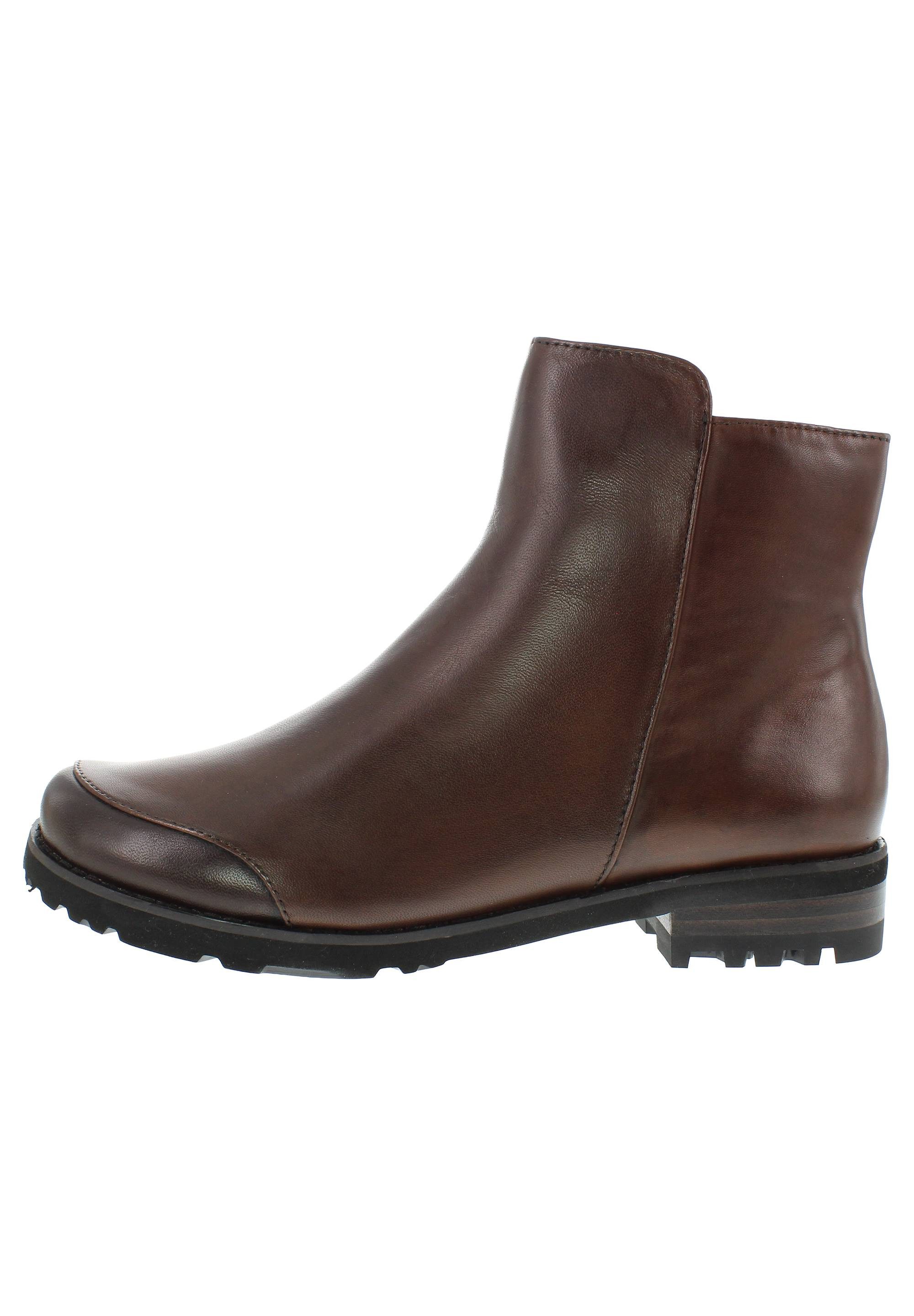 Everybody TIGRIDA - Puristische Lederstiefelette mit modernem Antik-Finish Schlupfstiefel
