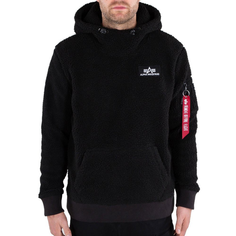 black Industries Hoodie Herren Teddy Industries Alpha Alpha Kapuzenpullover