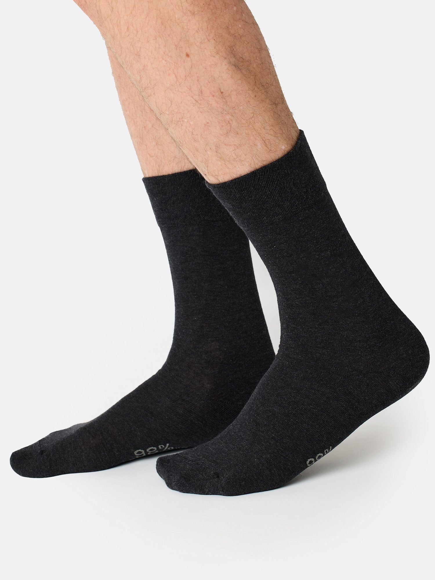 Komfort Socken günstig anthrazitmelange uni (7-Paar) Der Nur Basicsocken