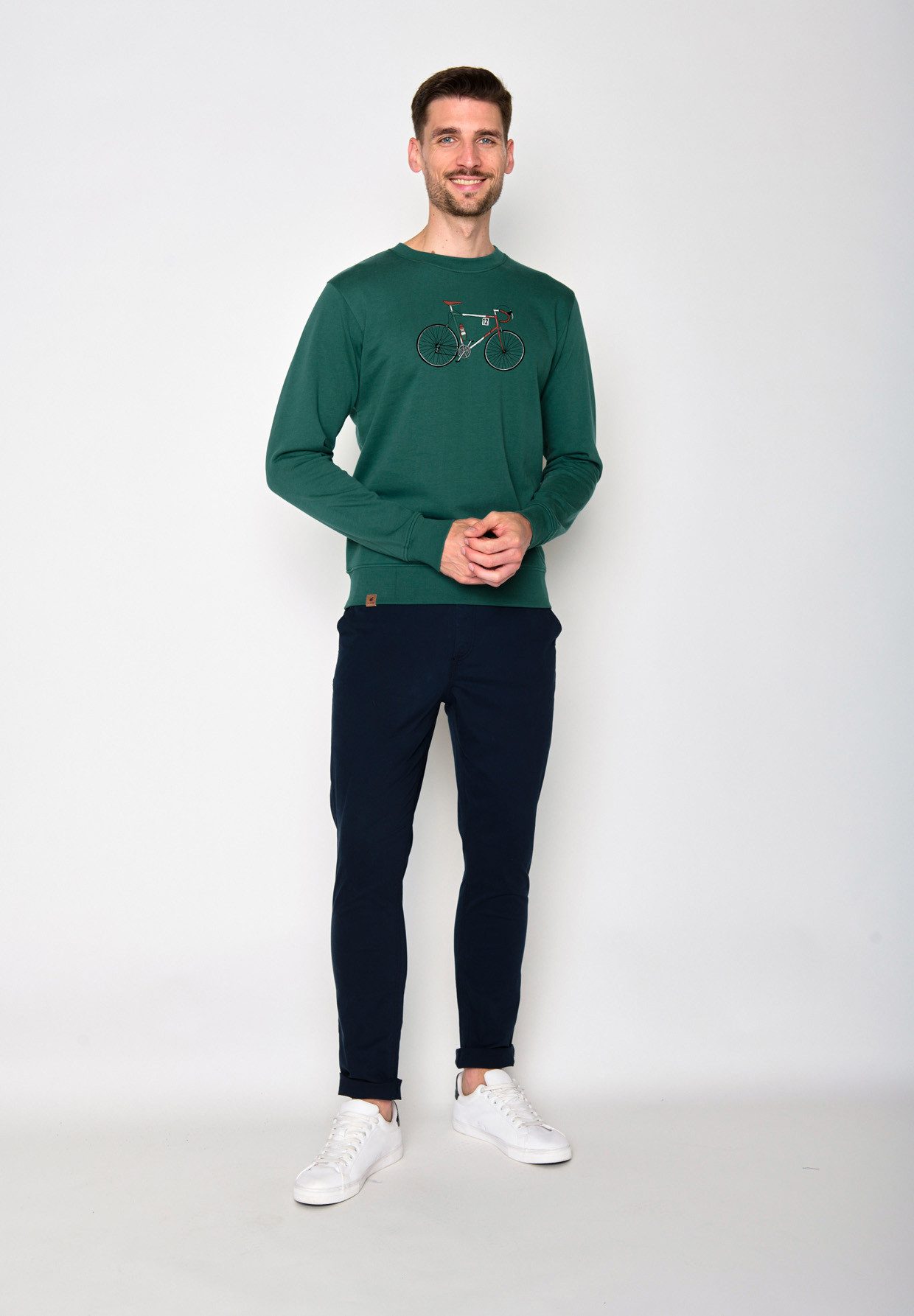 GreenBomb Sweatshirt Wild Bike Enzo Motiv Fahrrad günstig online kaufen