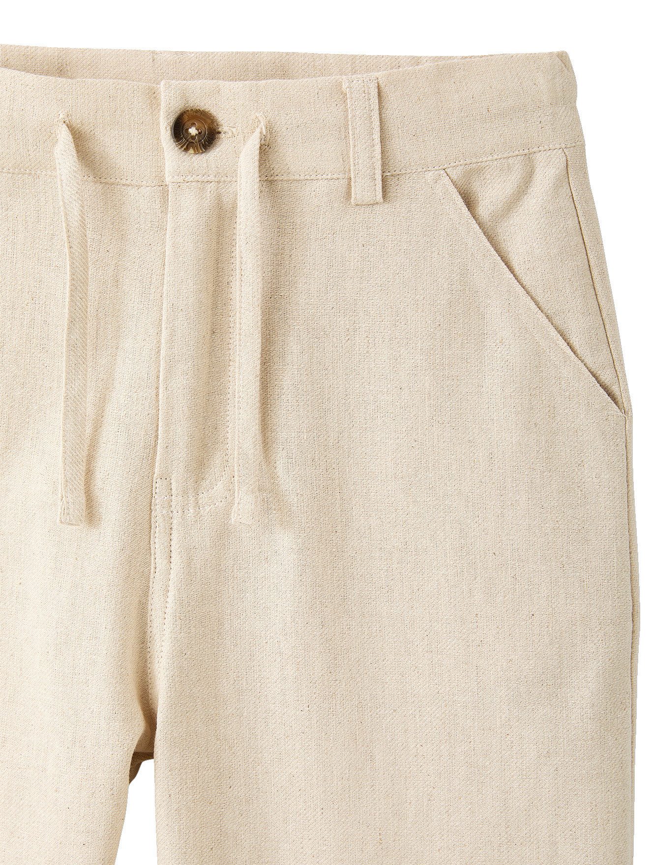 jonen Leinenhose Weite Twill-Hose Baumwoll-Leinen-Mix für Jungen Bundweite verstellbar